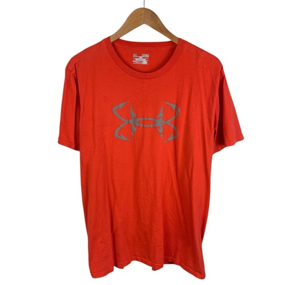TS1108 Men’s Under Armour Charged Loose Fit Heat Gear T Shirt XL - Picture 1 of 3
